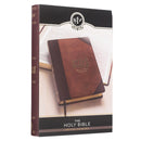 KJV Bible Thinline LP Faux Leather Brown Two-tone