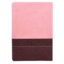 KJV Bible Thinline LP Faux Leather Brown/Pink