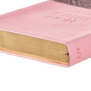 KJV Bible Thinline LP Faux Leather Brown/Pink