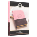 KJV Bible Thinline LP Faux Leather Brown/Pink