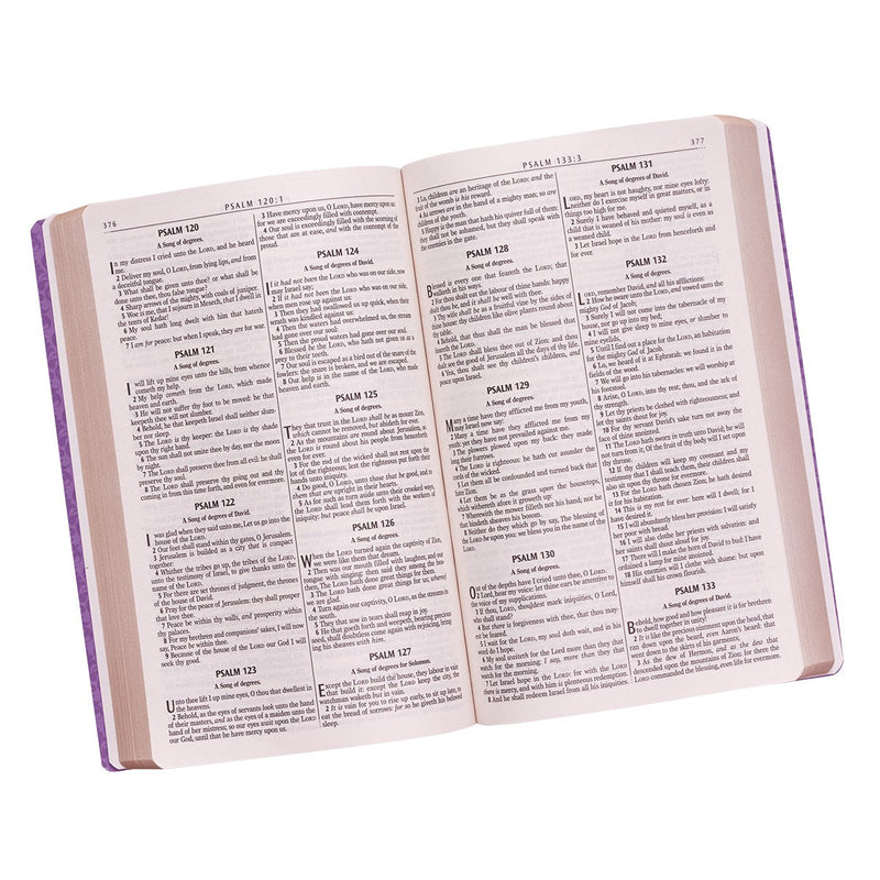 KJV Bible Gift & Award Faux Leather, Purple