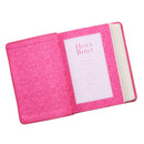 KJV Bible Compact LP Faux Leather Pink