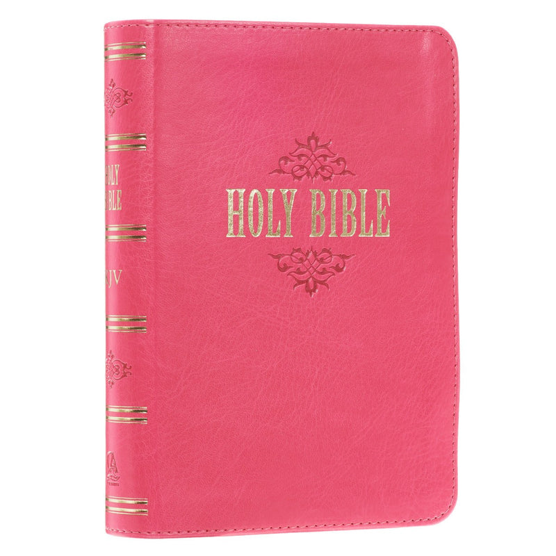 KJV Bible Compact LP Faux Leather, Pink