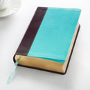 KJV Giant Print Faux Leather Teal/Brown