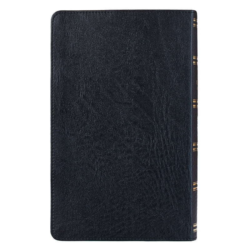 KJV Bible Giant Print Standard-size Faux Leather, Black Two-tone