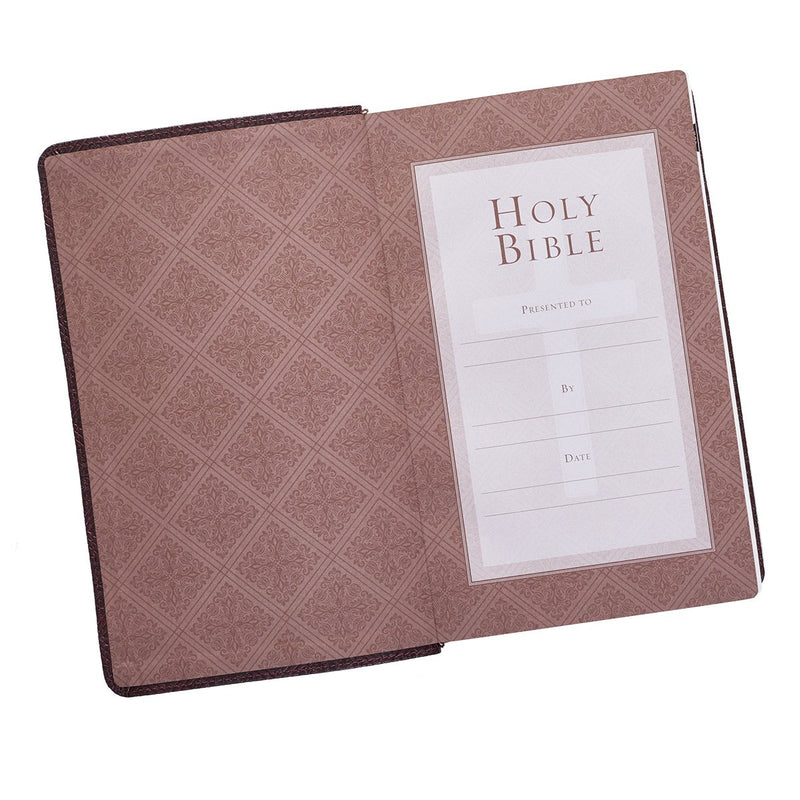KJV Bible Giant Print Standard-size Faux Leather, Dark Brown