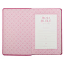 KJV Bible Gift Edition Faux Leather, Pink