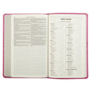 KJV Bible Gift Edition Faux Leather, Pink