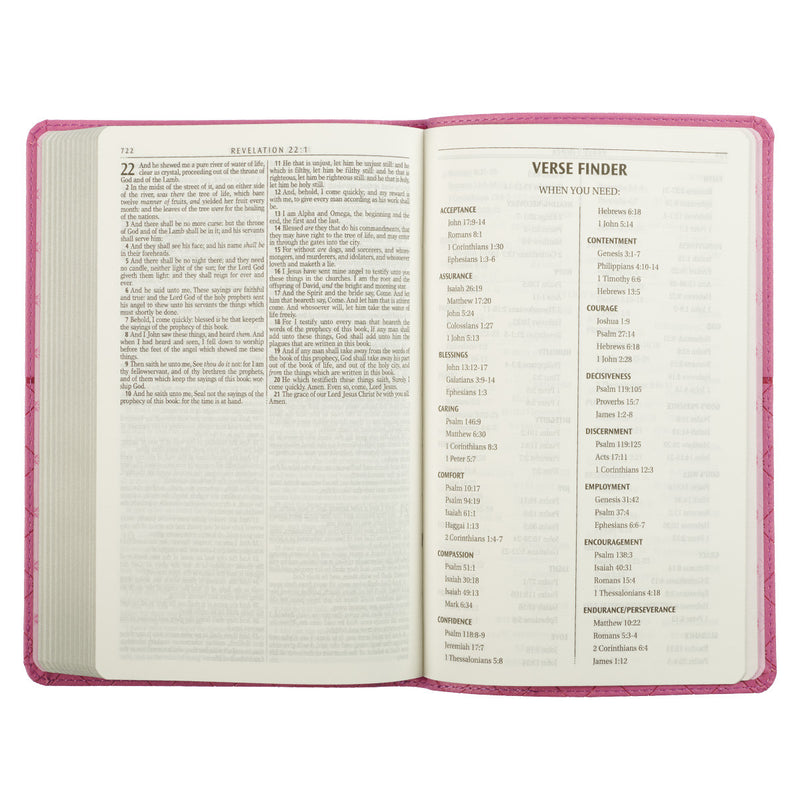 KJV Bible Gift Edition Faux Leather, Pink