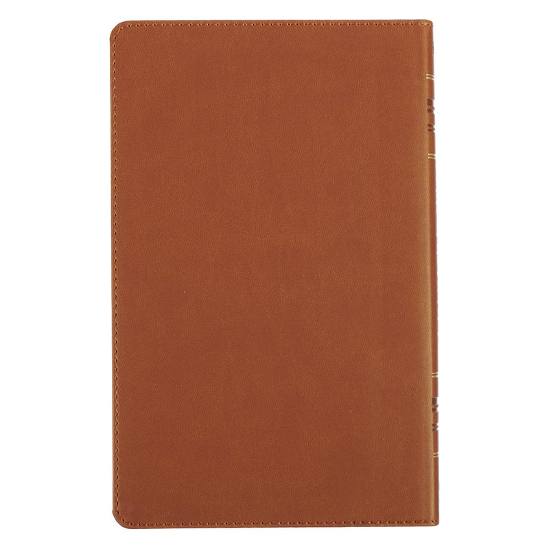 KJV Bible Gift Edition Faux Leather, Saddle Tan