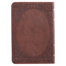 KJV Bible Compact Faux Leather Chestnut Brown