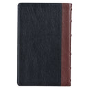 KJV Bible Deluxe Gift Full-grain Leather Black/Saddle Tan