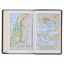 KJV Bible Deluxe Gift Full-grain Leather Black/Saddle Tan