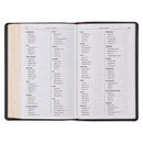 KJV Bible Deluxe Gift Full-grain Leather Black/Saddle Tan