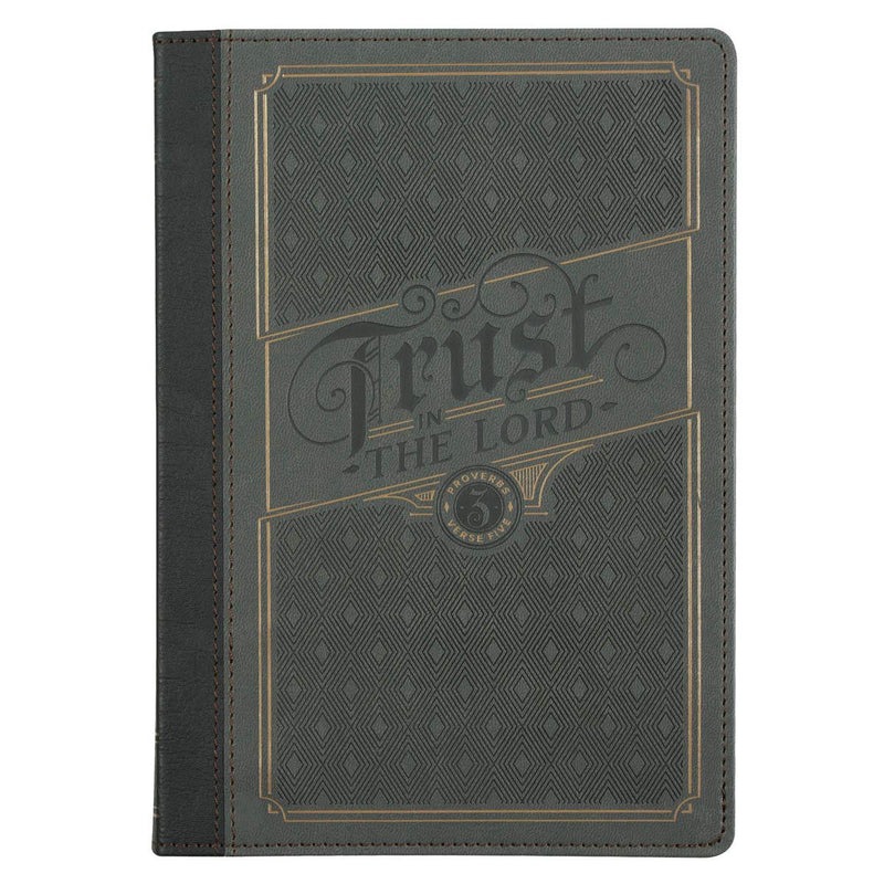 Trust in the Lord Prov. 3:5 Journal Classic Gray