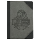 Be Strong in the Lord Eph. 6:10 Journal Classic Gray Lion
