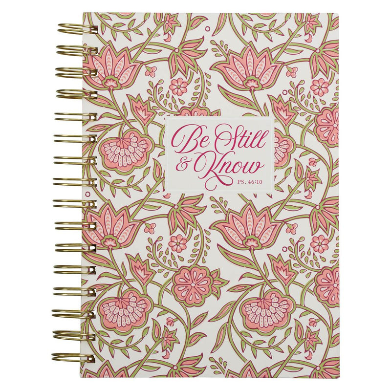 Pink Be Still & Know Ps. 46:10  Journal Wirebound 