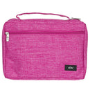 Ichthus Patch Pink Bible Cover. LARGE