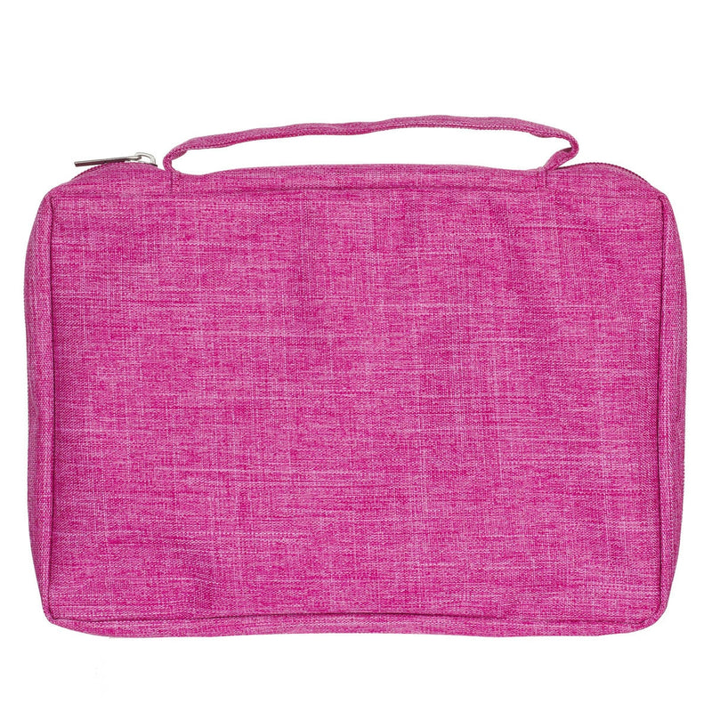 Ichthus Patch Pink Bible Cover. LARGE