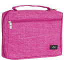 Ichthus Patch Pink Bible Cover. LARGE