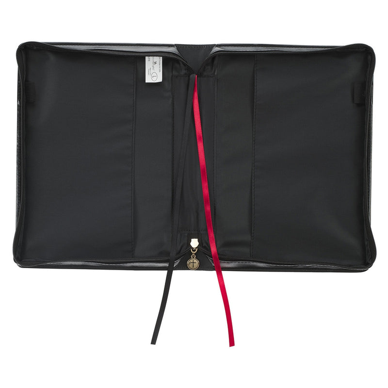 Hope & a Future Jer. 29:11 Bible Cover Fashion Black Floral . XL