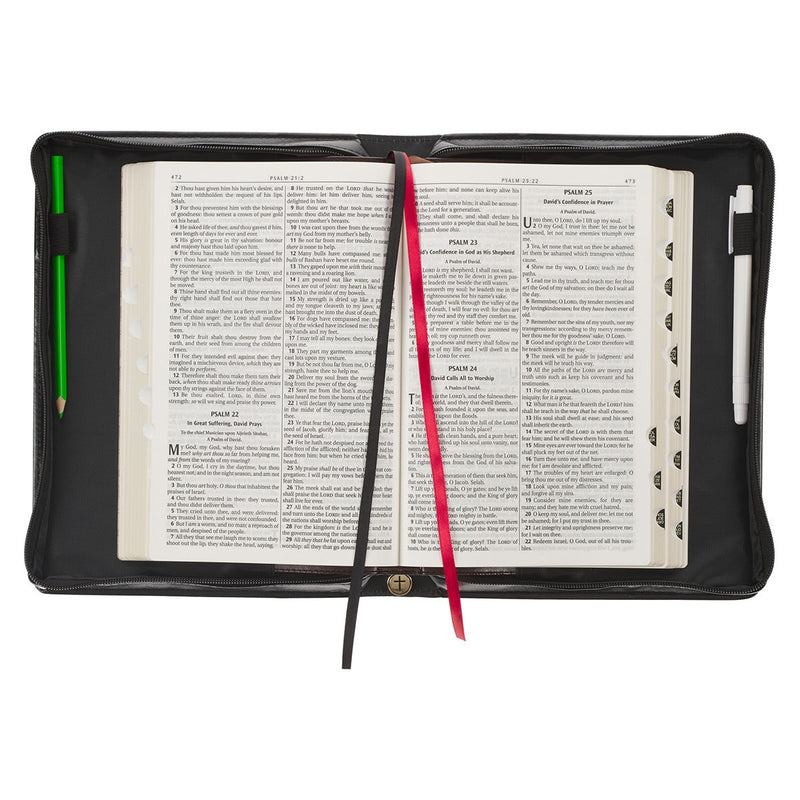 Hope & a Future Jer. 29:11 Bible Cover Fashion Black Floral . XL