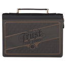 Trust in the Lord Prov. 3:5 Bible Cover Classic Gray/Black .