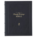 NLT The Family Heritage Bible Full Grain Leather Hardcover Black