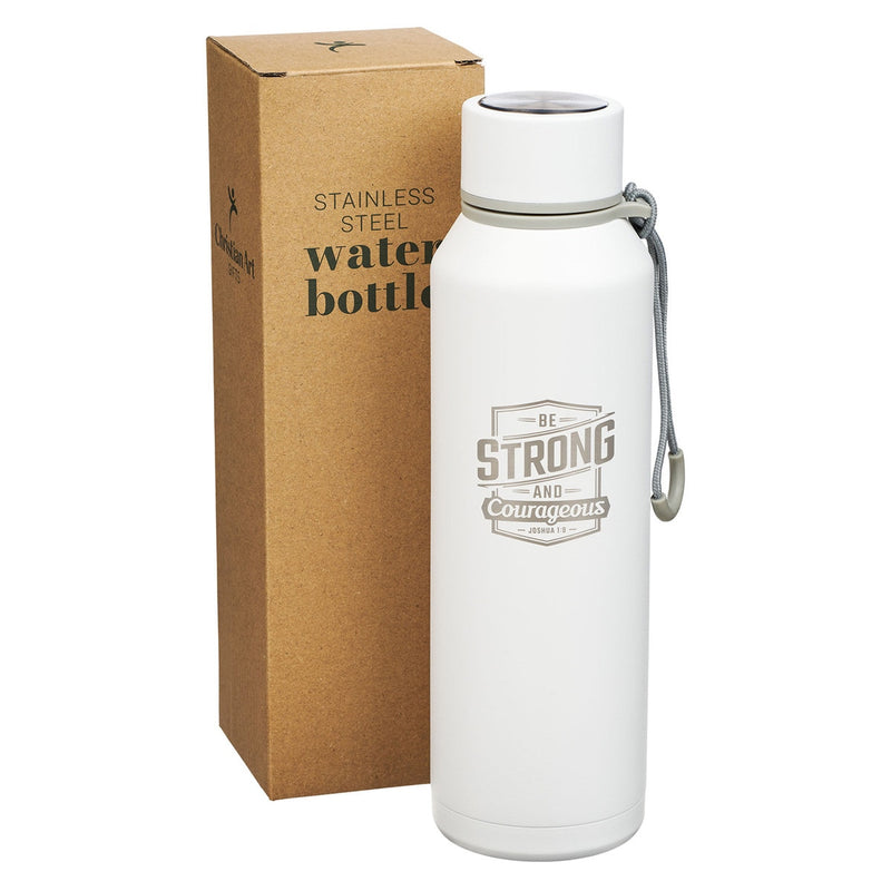 Be Strong and Courageous Water Bottle SS