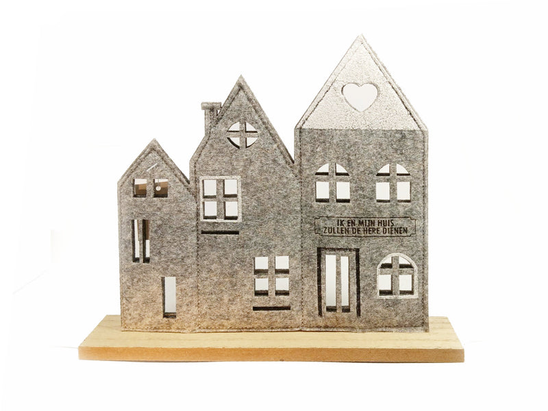Ik en mijn huis zullen de Here dienen Kersthuisjes