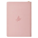 He Will Cover You Ps. 91:4 Journal Classic Zip Pink