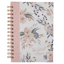 Pink Blue Floral Be Still Ps. 46:10  Journal Wirebound