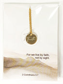 Faith necklace gold stainless steel