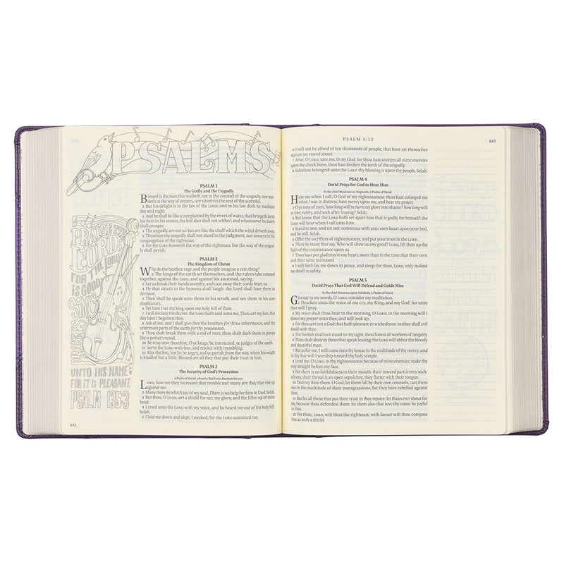 My Creative Bible purple - Hardcover