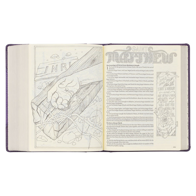 My Creative Bible purple - Hardcover