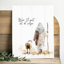 Waar je gaat zal ik wandbord volgen