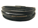 Jezus overwinnaar. Zwarte armband