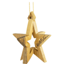Holy Land Olive Wood 3D Bethlehem Star Ornament