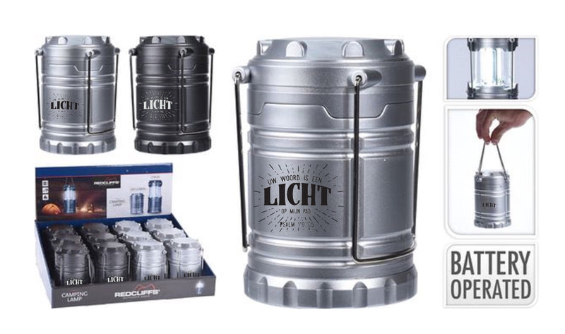 Campinglicht Uw Woord is een licht