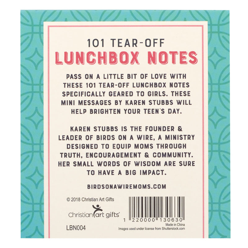 Lunchbox notes for girls - 101 sheets