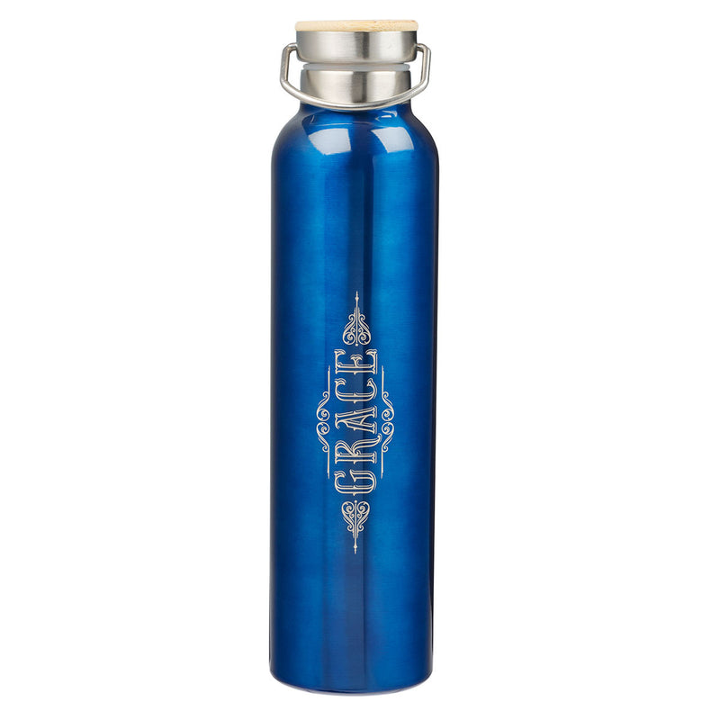 Grace Cobalt Blue SS Bottle - Eph 2:8