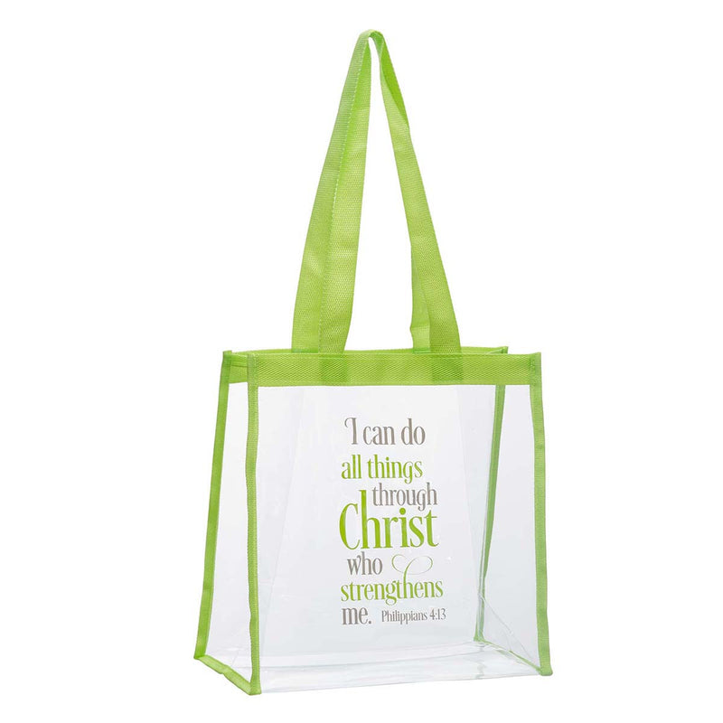 I Can Do All Things Clear Tote Bag - Phi