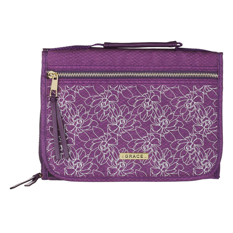 Grace Purple Tri-fold Organizer