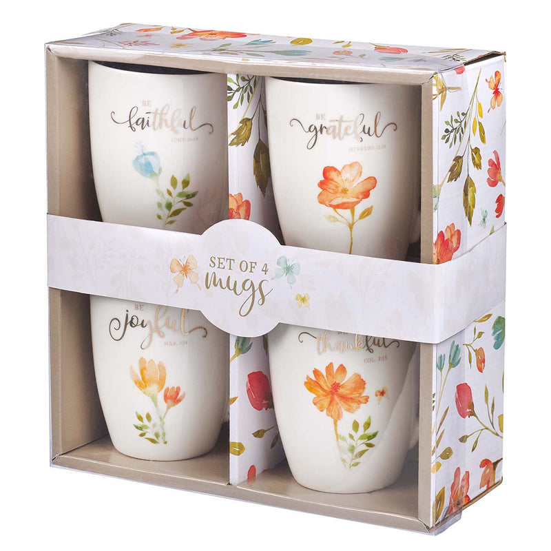 Grateful collection - set of 4 mugs