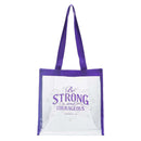 Be Strong and Courageous Clear Tote Bag 