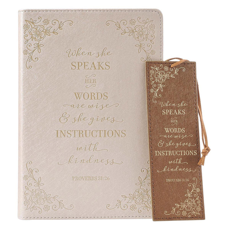 When she speaks - Journal & Bookmark