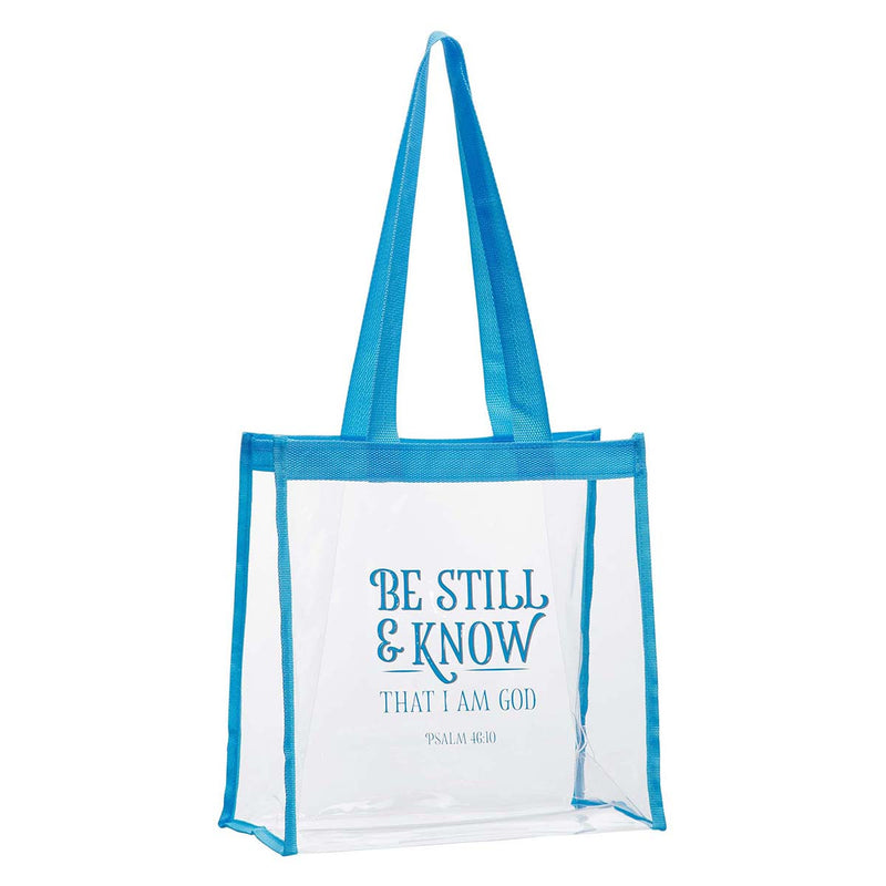 Be Still & Know Clear Tote Bag - Psalm 4
