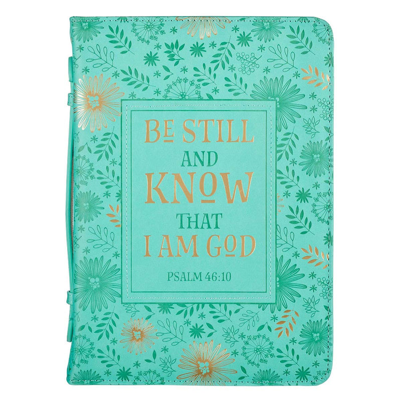 Be Still and Know Turquoise Luxleather
