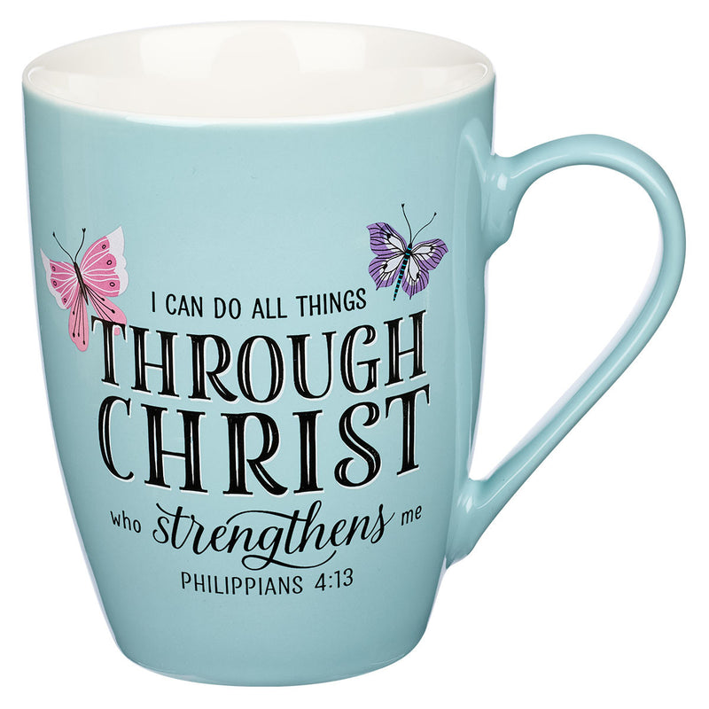 Through Christ Blue Butterfly Phil 3:14