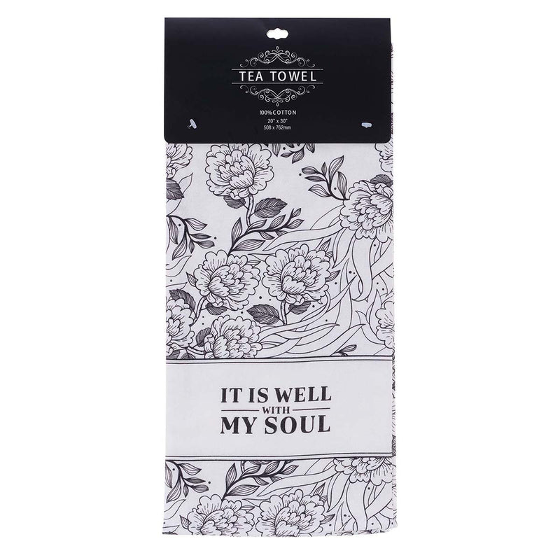 It Is Well With My Soul Cotton Tea Towel